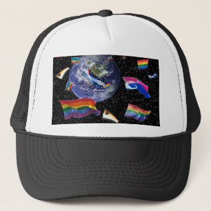 Casquette Fierté dans l'espace