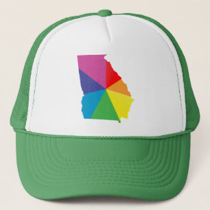 Casquette fierté de la Géorgie. à angles