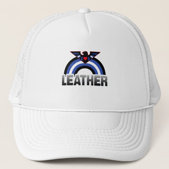 Casquette Fierté de l'aigle en cuir (Devant)