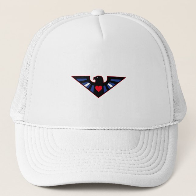 Casquette Fierté de l'aigle en cuir (Devant)