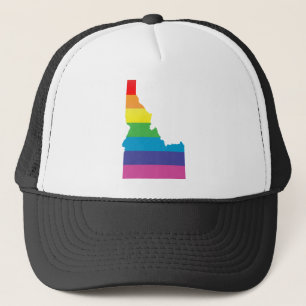 Casquette fierté de l'Idaho. rayé