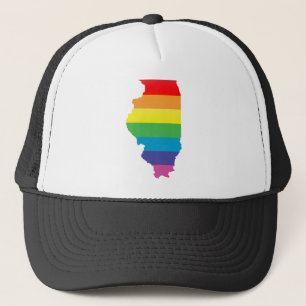 Casquette fierté de l'Illinois. rayé