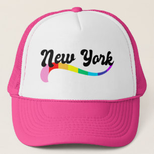Casquette Fierté gay de New York arc-en-ciel queer fier NY L