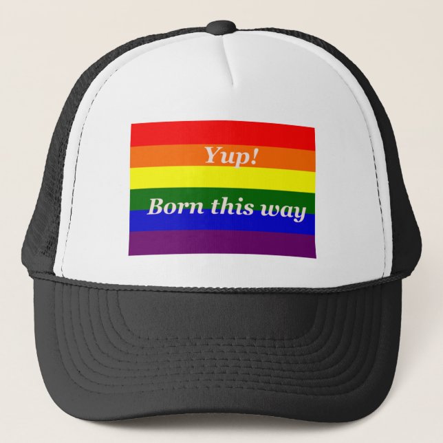 Casquette Fierté gay Née comme ça (Devant)