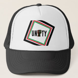 Casquette fierté noire drapeau rouge vert poing panafricain 