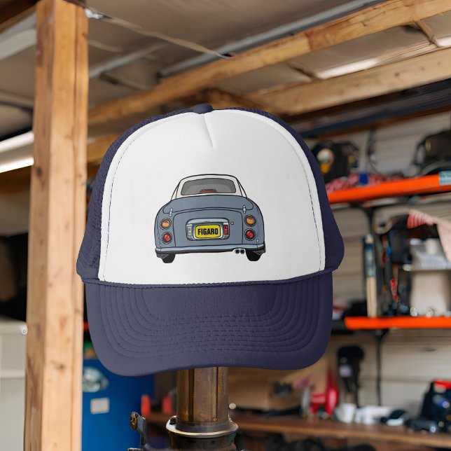 Casquette Figarations Lapis Grey Figaro Voiture Trucker Chap (Perfect trucker hat for the Lapis Grey Figaro Driver. Add your name or initials)