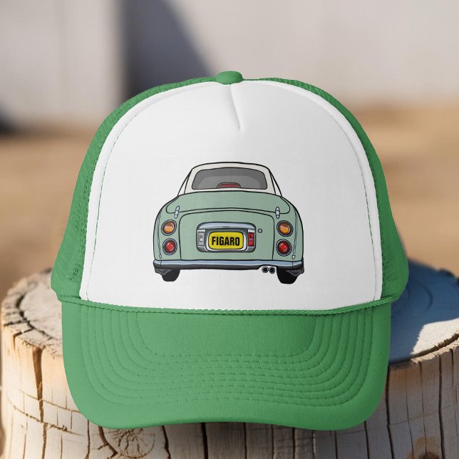 Casquette Figarations Name Emerald Green Figaro Car (Perfect trucker hat for the  Emerald Green Figaro Driver. Add your name or initials)
