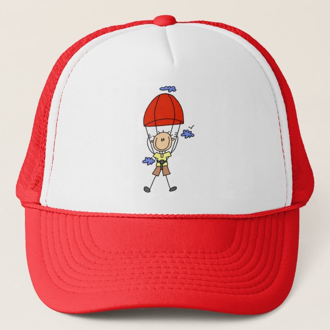 Casquette Figure Bâton Plongeon dans le Ciel (Devant)