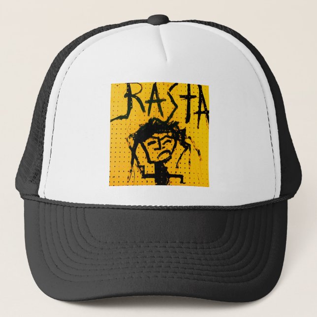 CASQUETTE FIGURE DE BÂTIMENT RASTA (Devant)