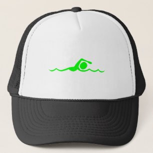 Casquette Figure de natation - Vert