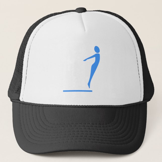 Casquette Figure de plongée - Bleu bébé (Devant)