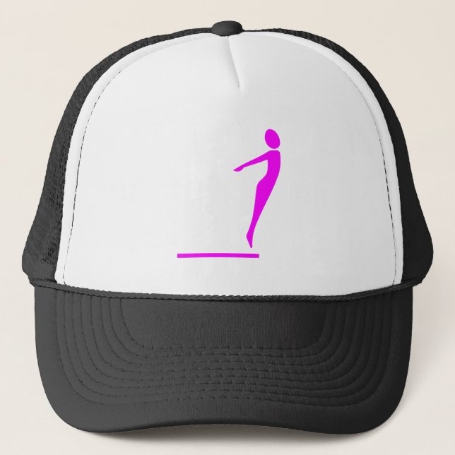 Casquette Figure de plongée - Magenta (Devant)