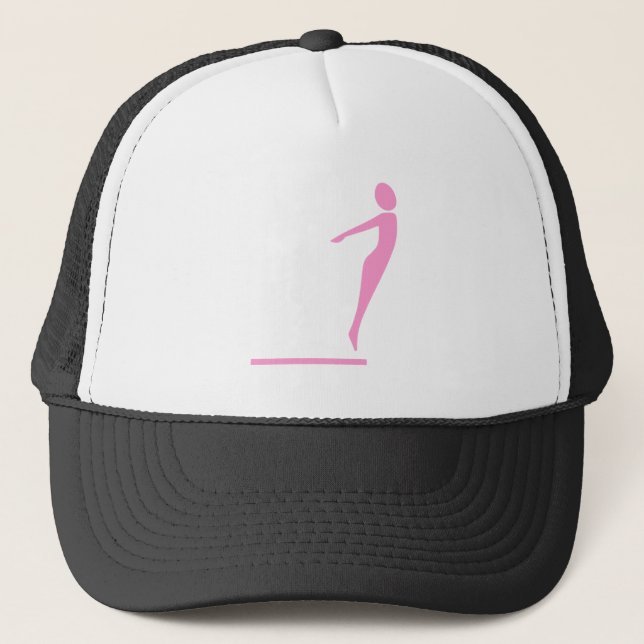 Casquette Figure de plongée - rose (Devant)