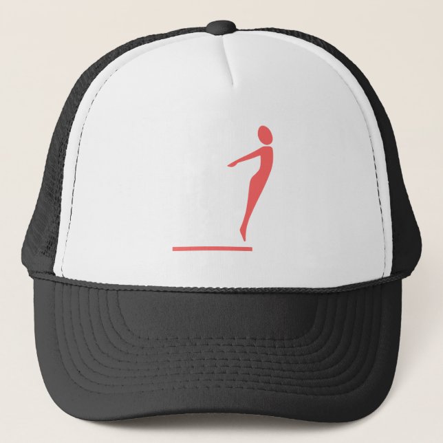 Casquette Figure de plongée - rose tropicale (Devant)