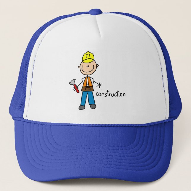 Casquette Figure de stylet de construction (Devant)