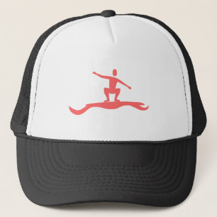 Casquette Figure de surf - rose tropicale