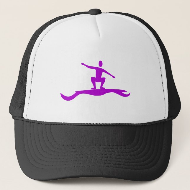 Casquette Figure de surf - violet (Devant)