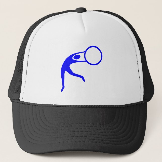 Casquette Figure rythmique de gymnastique - Bleu (Devant)