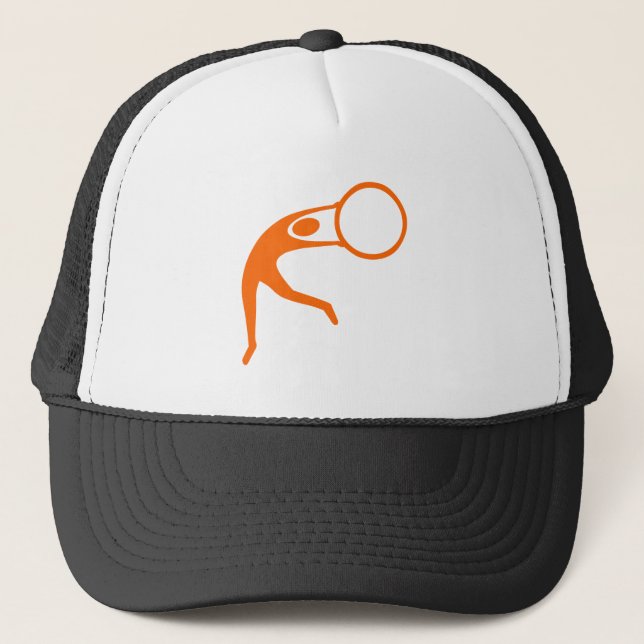 Casquette Figure rythmique gymnastique - Orange (Devant)