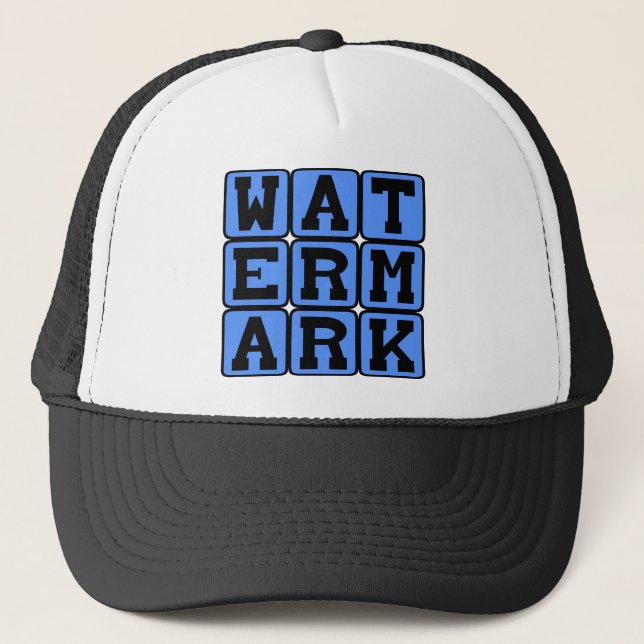 Casquette Filigrane, dispositif de copyright (Devant)