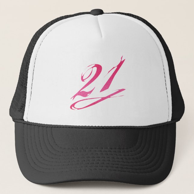Casquette Fille 21e anniversaire (Devant)