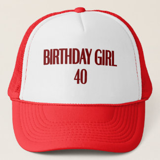Casquette Fille 40 d'anniversaire