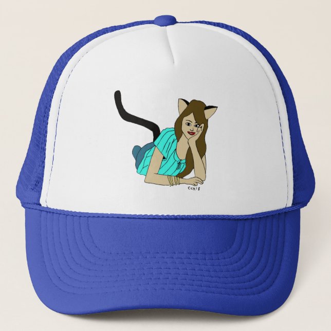 Casquette fille chat  (Devant)