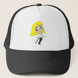 Casquette fille chibi avec une queue 
