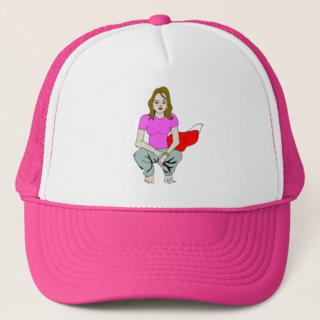 Casquette fille coquine  (Devant)