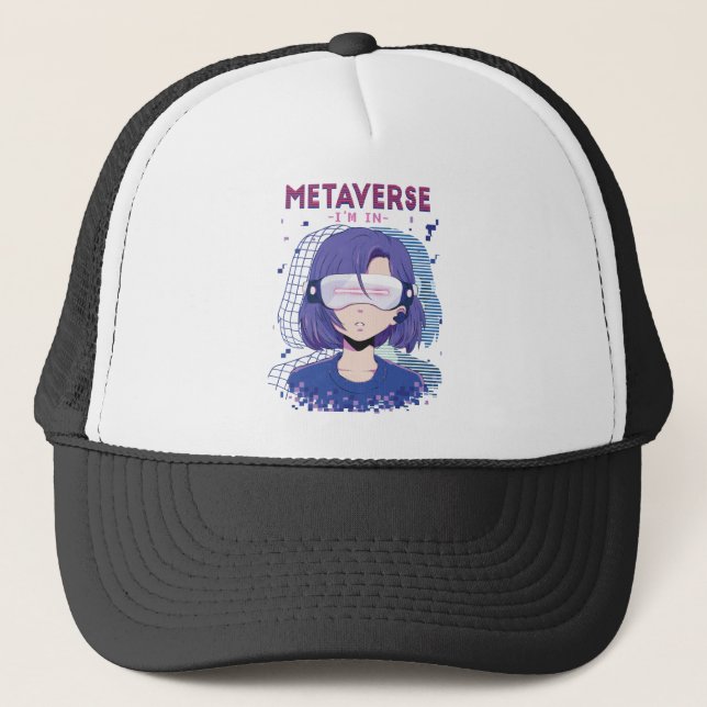 Casquette Fille d'anime lunettes de réalité virtuelle Casque (Devant)