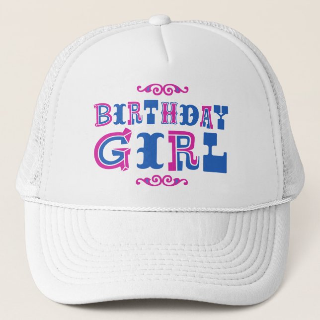 Casquette Fille d'anniversaire (Devant)