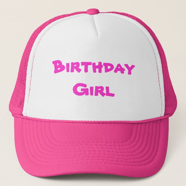 Casquette Fille d'anniversaire (Devant)