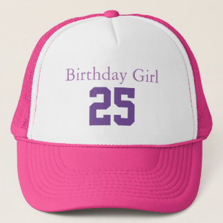 Casquette Fille d'anniversaire 25