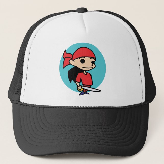 Casquette Fille de pirate (Devant)