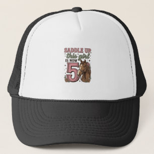 Casquette Fille de selle 5e anniversaire Cheval Chemise de c