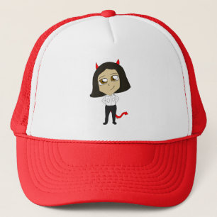 Casquette fille diable chibi