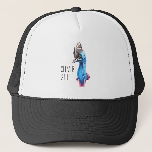 Casquette Fille intelligente (Cassowary) (Devant)