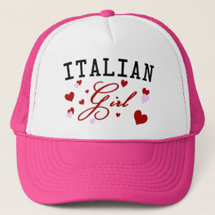 Casquette Fille italienne chapeau rose