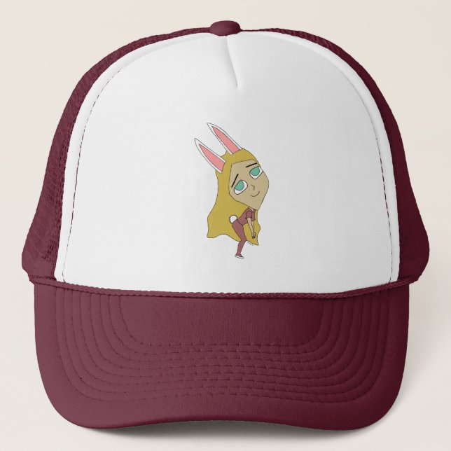 Casquette fille lapin chibi (Devant)