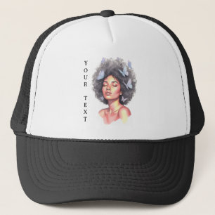 Casquette Fille Noire Papillon Minimaliste Pastel Personnali