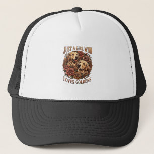 Casquette Fille qui aime simplement les roses pour chiens Go