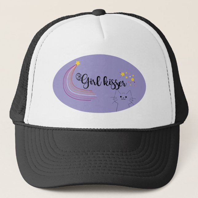 Casquette Fille qui embrasse lesbienne (Devant)