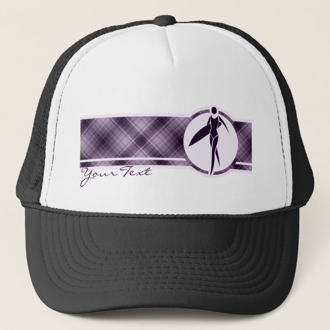 Casquette Fille surfante pourpre (Devant)