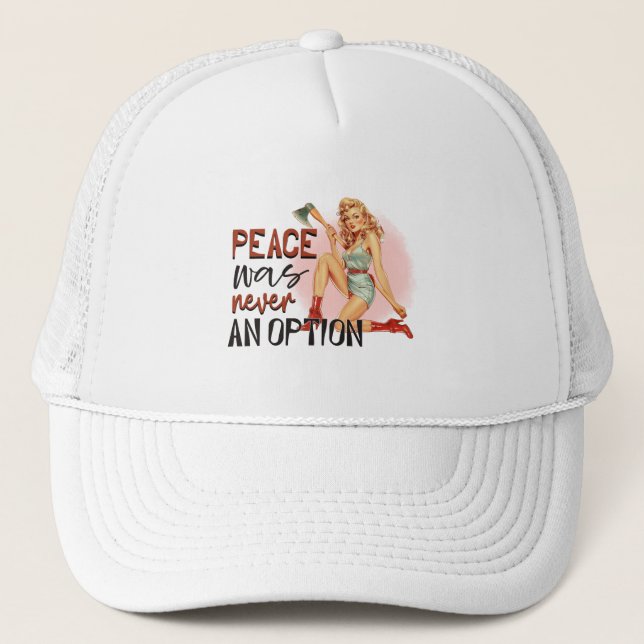 Casquette "Fille Vintage avec hache (Devant)