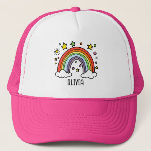 Casquette Filles Personnalisées Arc-en-ciel Fantaisiste