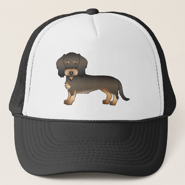 Casquette Fils de sanglier Haired Dachshund mignon chien de  (Devant)