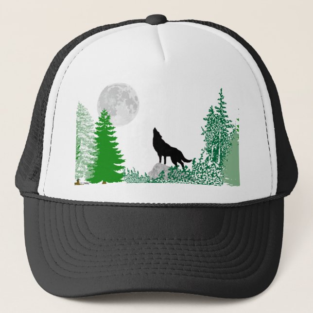 Casquette Fin de loup d'hurlement (Devant)