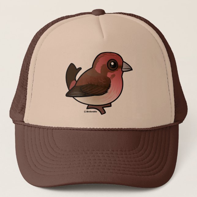 Casquette Finch mauve Birdorable (Devant)