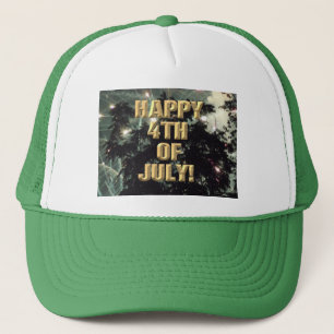 Casquette Fireworks 13 4 juillet chapeau de camionneur vert