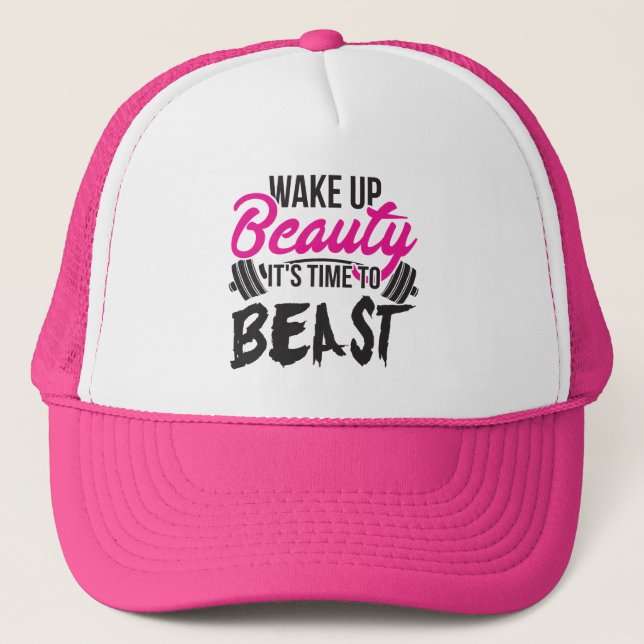 Casquette Fitness des femmes - Réveillez la beauté, le temps (Devant)